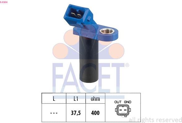 Sensor, crankshaft pulse Made in Italy - OE Equivalent 9.0304