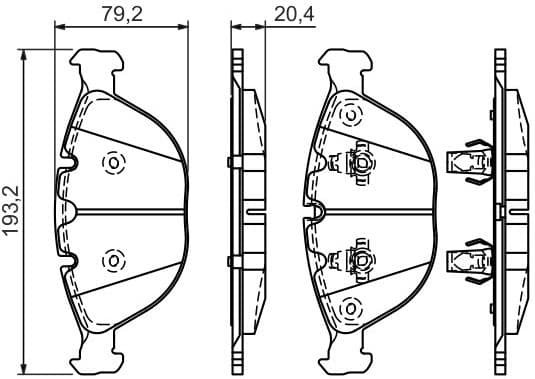 Brake Pad Set, disc brake 0986494217 - image 2