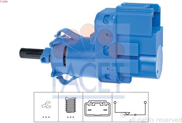 Stop Light Switch Made in Italy - OE Equivalent 7.1244