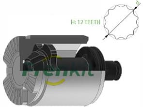 Piston, brake caliper K434806