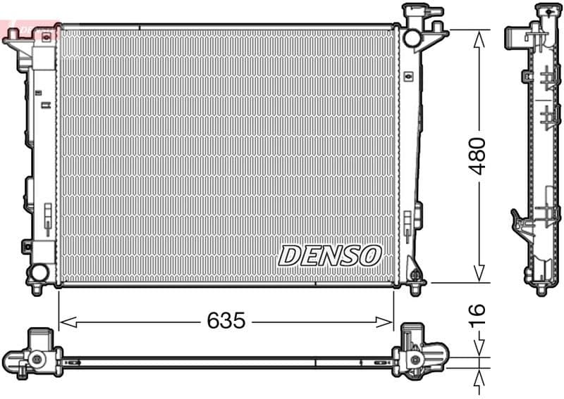 Radiator, engine cooling DRM41006