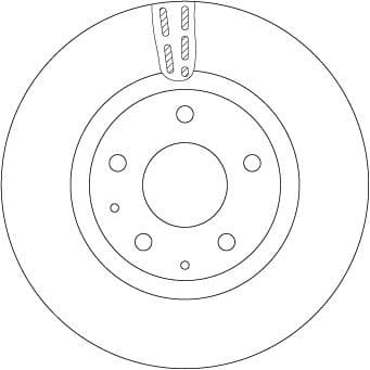 Brake discs kit front (2pcs), Top Quality DF6575