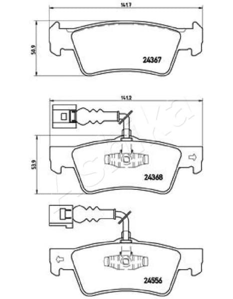 Brake Pad Set, disc brake 51-00-0924 - image 2