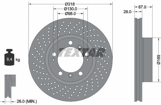 Brake Disc PRO+ 92100005