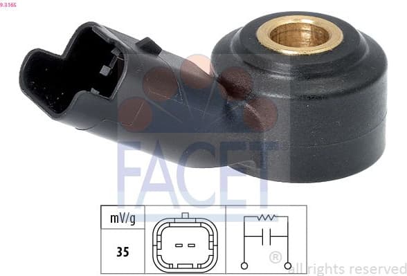 Knock Sensor Made in Italy - OE Equivalent 9.3165