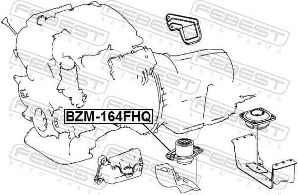 Mounting, engine BZM-164FHQ - image 2