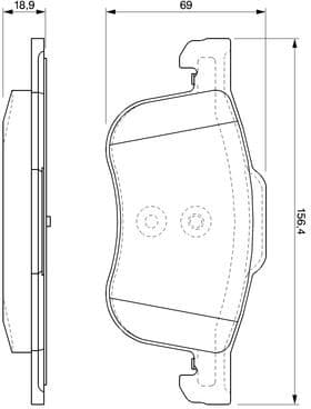 Brake Pad Set, disc brake 0986424540 - image 8