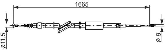 Cable Pull, parking brake 1987477249