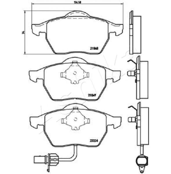 Brake Pad Set, disc brake 50-00-0313 - image 2