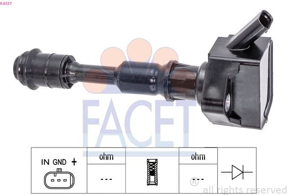 Ignition Coil OE Equivalent 9.6537