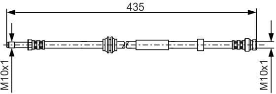Brake Hose 1 987 481 023 - image 2