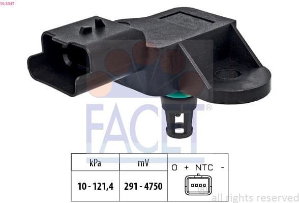 Air Pressure Sensor, altitude adaption Made in Italy - OE Equivalent 10.3347