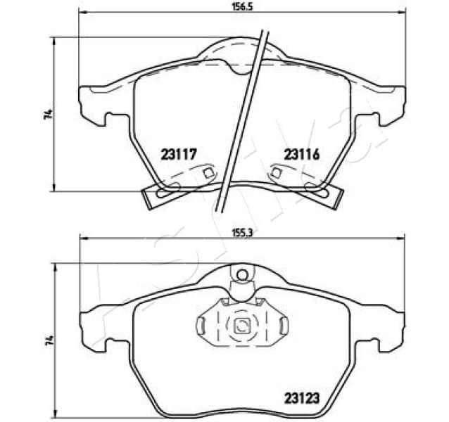 Brake Pad Set, disc brake 50-00-0412