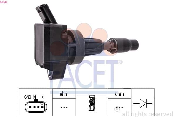 Ignition Coil OE Equivalent 9.6546