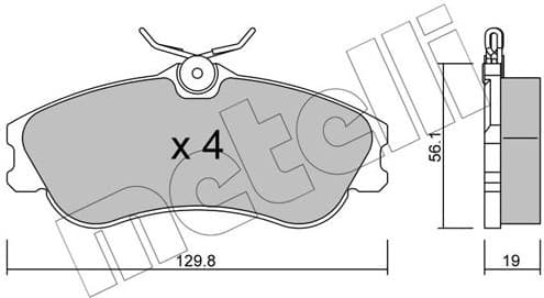 Brake Pad Set, disc brake 22-0217-1