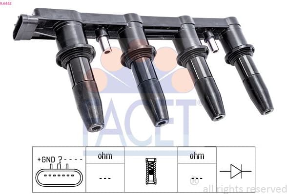 Ignition Coil OE Equivalent 9.6445