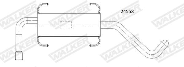 Rear Muffler 24558