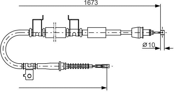 Cable Pull, parking brake 1 987 482 362 - image 2