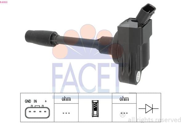 Ignition Coil OE Equivalent 9.6553