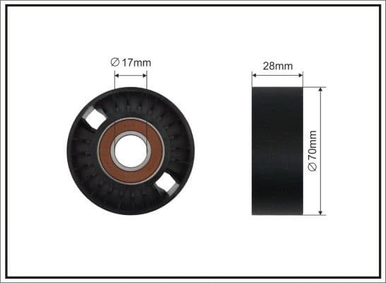 Tensioner Pulley, V-ribbed belt 11-99 SC