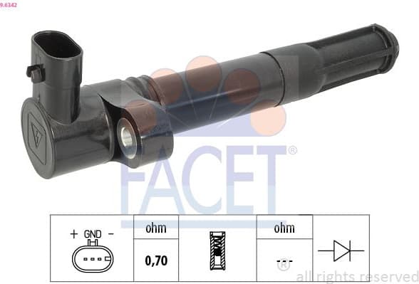 Ignition Coil OE Equivalent 9.6342