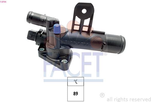 Thermostat, coolant Made in Italy - OE Equivalent 7.8704