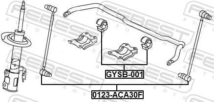 Mounting, stabiliser bar GYSB-001 - image 2