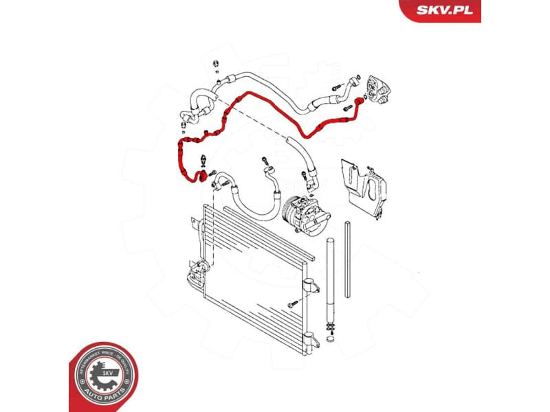 High/Low-pressure Line, air conditioning 54SKV718 - image 6