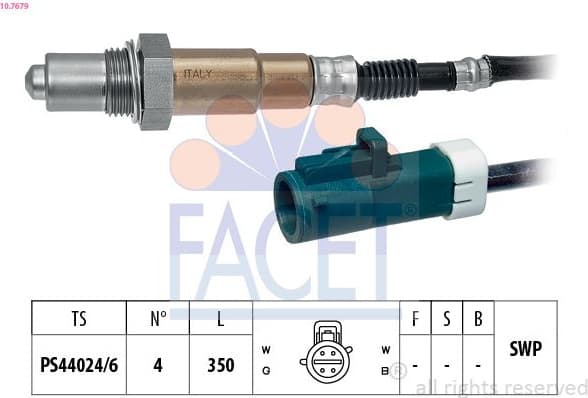 Oxygen Sensor Made in Italy - OE Equivalent 10.7679