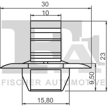 Clip, trim/protection strip 21400555 - image 2