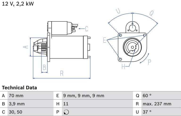 Starter 0986027000 - image 2