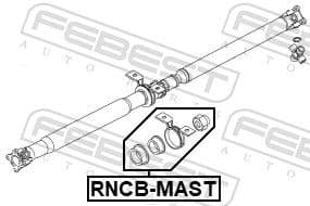 Bearing, propshaft centre bearing RNCB-MAST - image 2