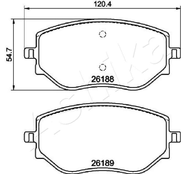 Brake Pad Set, disc brake 50-00-0550
