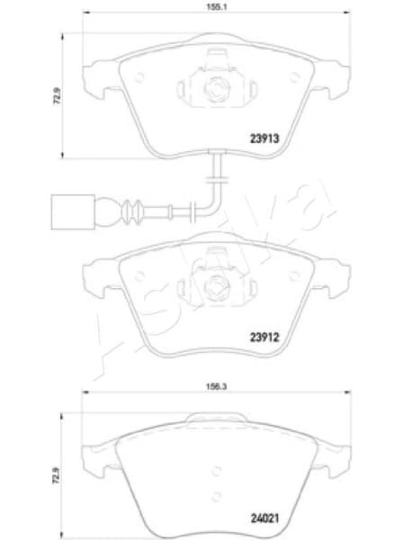 Brake Pad Set, disc brake 50-00-0909 - image 2