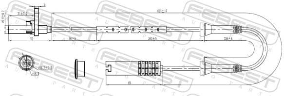Sensor, wheel speed 19606-006 - image 2