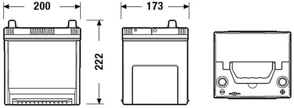Starter Battery EXCELL ** EB504 - image 2