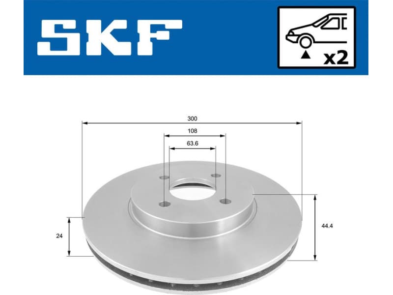 Brake Disc VKBD80334V2 - image 2