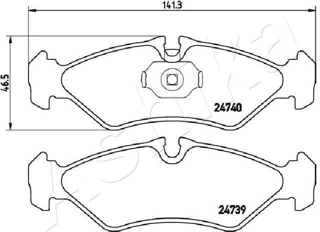 Brake Pad Set, disc brake 51-00-0521 - image 2