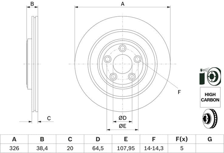 Brake Disc 0986479628 - image 9
