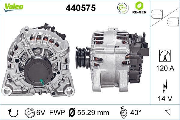 Alternator VALEO RE-GEN REMANUFACTURED 440575