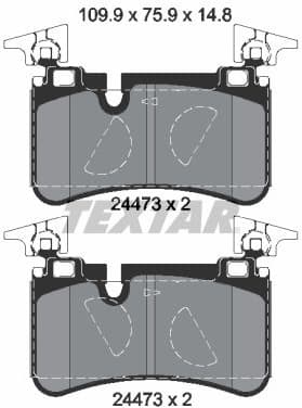 Brake Pad Set, disc brake Q+ 2447301