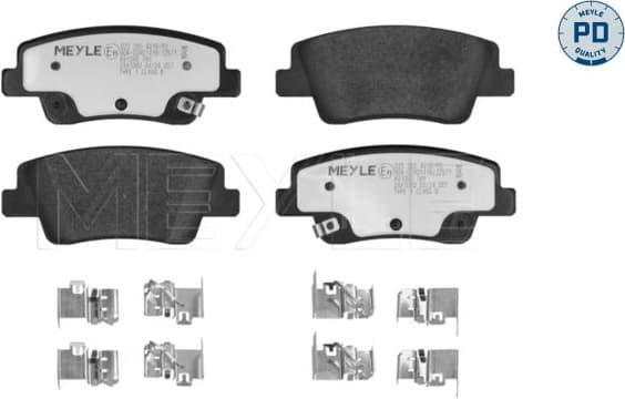 Brake Pad Set, disc brake MEYLE-PD: Advanced performance and design. 025 265 4316/PD