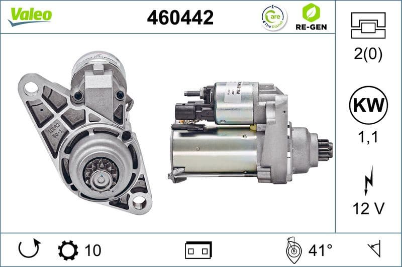 Starter VALEO RE-GEN REMANUFACTURED 460442