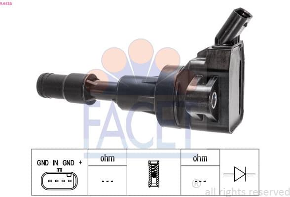 Ignition Coil OE Equivalent 9.6538