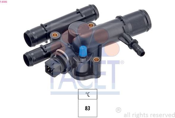 Thermostat, coolant Made in Italy - OE Equivalent 7.8505