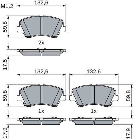 Brake Pad Set, disc brake 0 986 424 863 - image 6