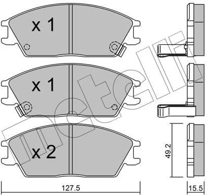 Brake Pad Set, disc brake 22-0081-1