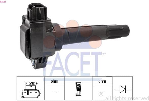 Ignition Coil OE Equivalent 9.6521