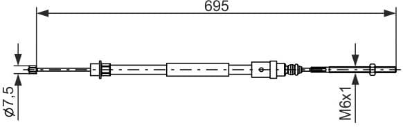 Cable Pull, parking brake 1987477572 - image 6