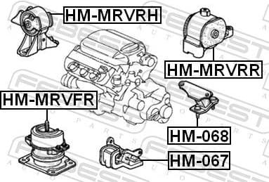 Mounting, engine HM-MRVRH - image 2